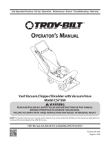 Troy-Bilt CSV 060 User manual