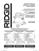 RIDGID HD1600A User manual