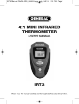 General Tools IRT3 User manual