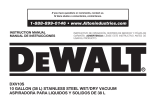 DeWalt DXV10S User guide