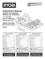 Ryobi WS731 User guide