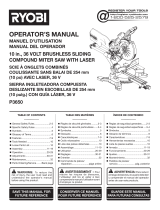 Ryobi P3650B User manual