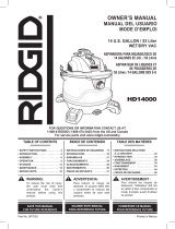 RIDGID HD1400 User manual