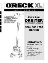 Oreck ORB700MB User guide