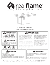 Real Flame C9640LP-TKB Operating instructions