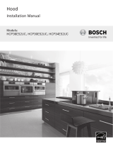 Bosch HCP34E52UC/01 Installation guide