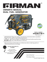 Firman H05751 Owner's manual