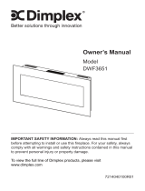 Dimplex DWF3651B Operating instructions