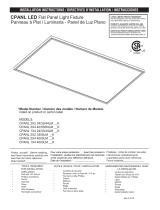 Lithonia Lighting CPANL2X224/33/44LM35 Installation guide