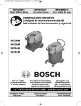 Bosch VAC140S User manual