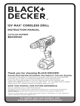 Black & Decker BDCDD12C User manual