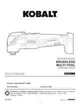 Kobalt BRUSHLESS KMT 124B-03 User manual