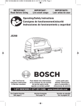 Bosch JS260 Operating instructions