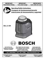Bosch GLL 2-20 User guide