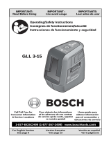 Bosch GLL 3-15 User manual