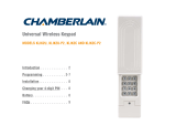 Chamberlain KLIK2U-P User guide