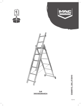Mac Allister Échelle d'escalier multiposition 3 x 6 marches - 3,85 m User manual
