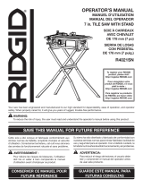 RIDGID R4021S1 User manual