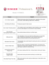 SINGER 14T968DC User manual