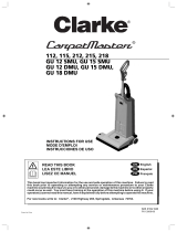 Clarke Carpet Master GU 18 DMU User manual