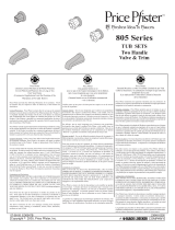 Black & Decker Price Pfister 805 Series User manual