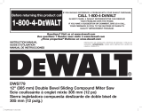 DeWalt DWS709 Owner's manual