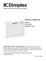 Dimplex DFP26L-1475WN Owner's manual