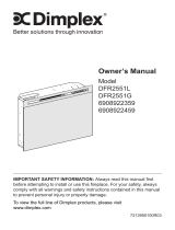 Dimplex DFR2551L Installation guide