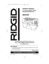 RIDGID WD4522 User guide