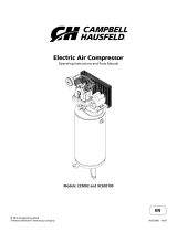 Campbell Hausfeld 60 GAL VERT 2 STAGE 175 PSI XC602100 Operating instructions