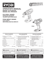 Ryobi P1816-A983002 User manual