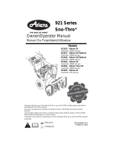 Ariens 921031 User manual