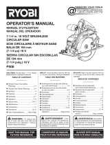 Ryobi P508 User manual