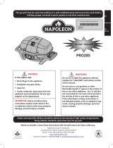 NAPOLEON PRO285-BK User manual