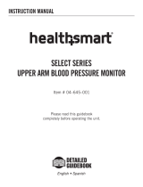 HealthSmart 04-645-001 User manual