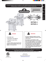 NAPOLEON RXT425SIBPK-1 Owner's manual