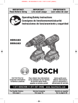 Bosch HDS183 User manual