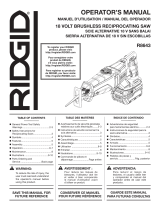 RIDGID R8643B-AC8400806 User manual