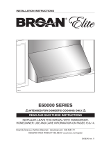 Broan Elite E60000 Series User manual