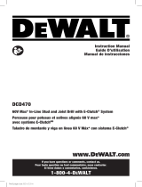 DeWalt DCD470 User manual