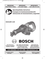 Bosch GSA18V-125K14 User manual