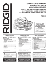 RIDGID Brushless 18V 3 in. x 18 in. Belt Sander User manual
