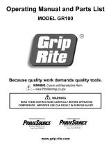 Grip-Rite GR100 User manual