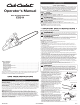 Cub Cadet CS511 User manual