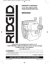 RIDGID WD5500 User manual
