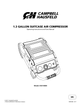 Campbell Hausfeld 1.3 GAL SUITCASE QUIET DC010500 User manual