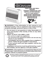 ProCom Heating MNSD100TBA User manual