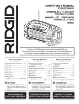 RIDGID 18V Jobsite Radio User manual