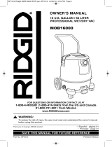 RIDGID MOB1600 User manual