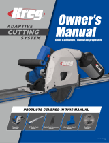 Kreg Adaptive Cutting System Saw + Guide Track Kit User manual